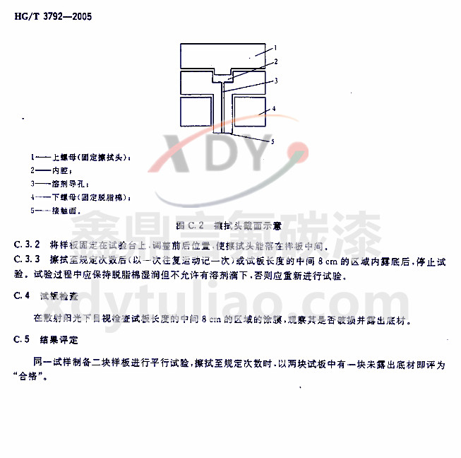 HG/T 3792-2005��(li��n)�ͷ���֬Ϳ��-���C ���܄�������ԇ�(y��n)����2