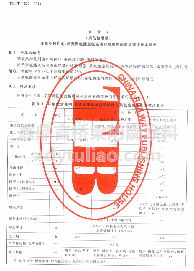 TB/T 1527-2011�h(hu��n)���ׄ������S�۰����w�����ͻҾ۰����w�����Ἴ�g(sh��)Ҫ��